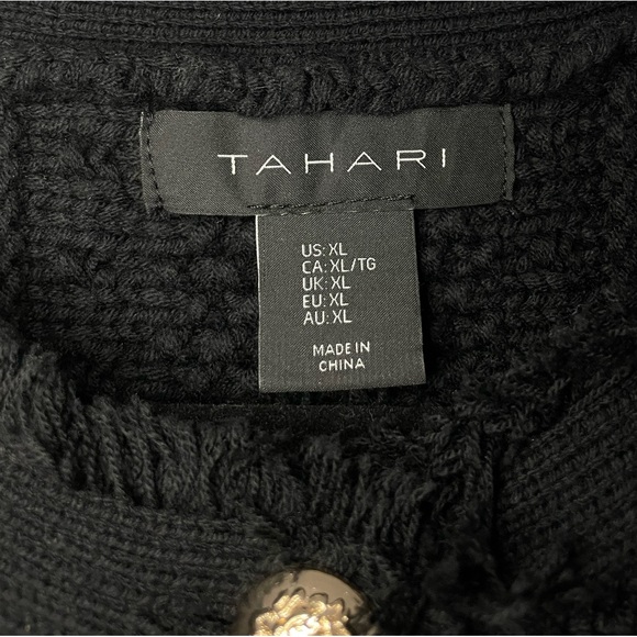 NWT Tahari Black Sweater - Picture 5 of 6